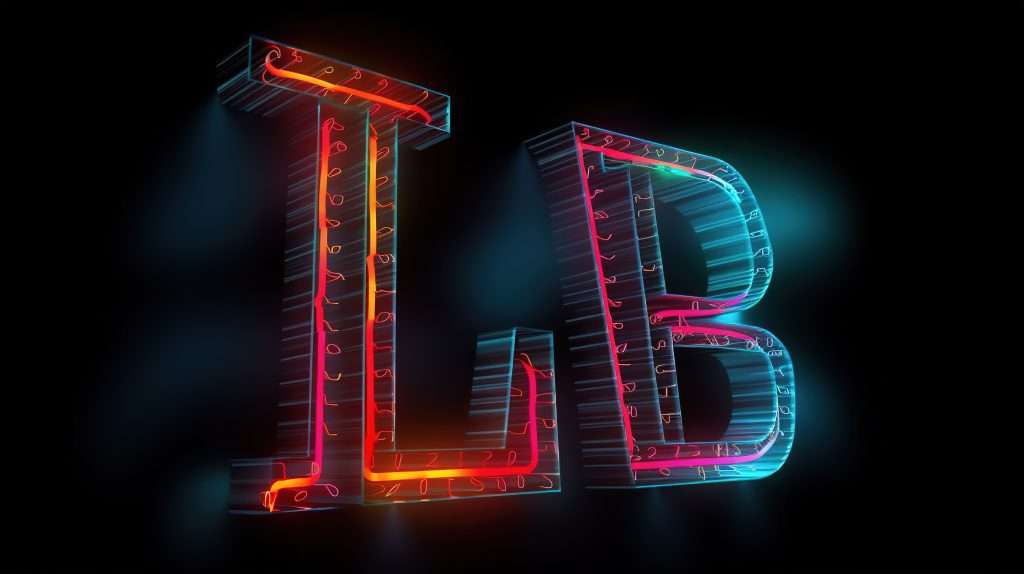 حروف برجسته طرحدار LB