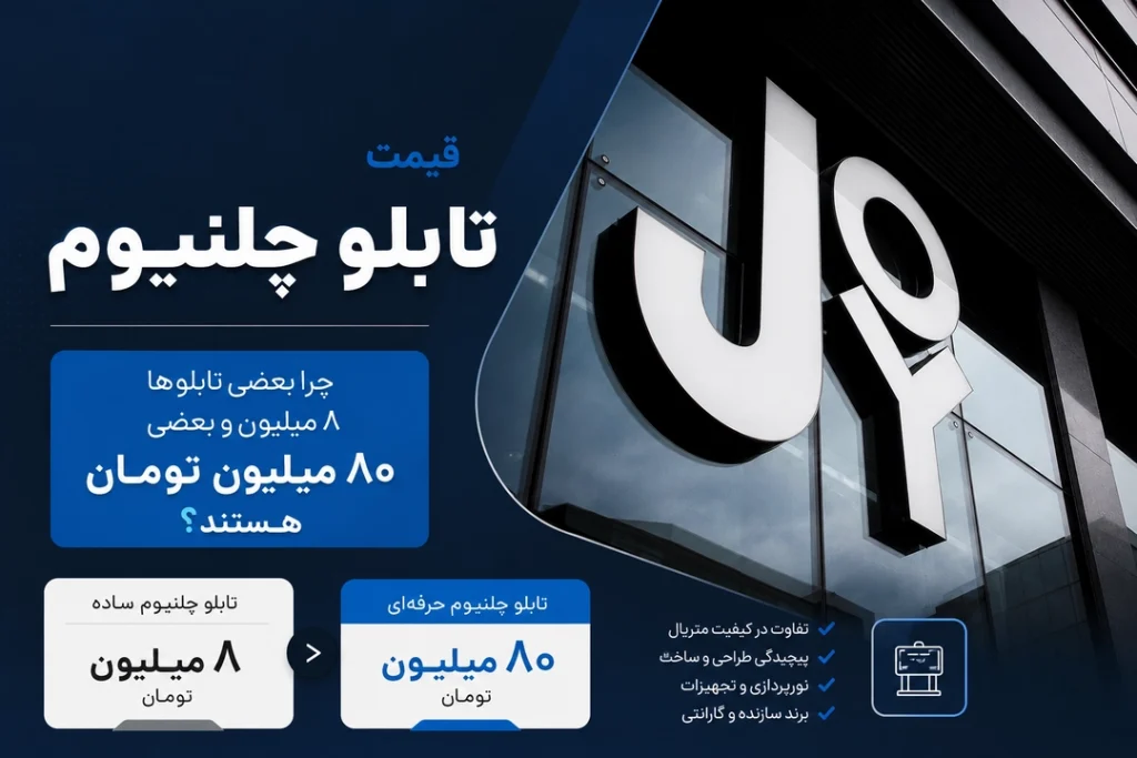 قیمت تابلو چلنیوم؛ چرا بعضی تابلوها ۸ میلیون و بعضی ۸۰ میلیون تومان هستند؟